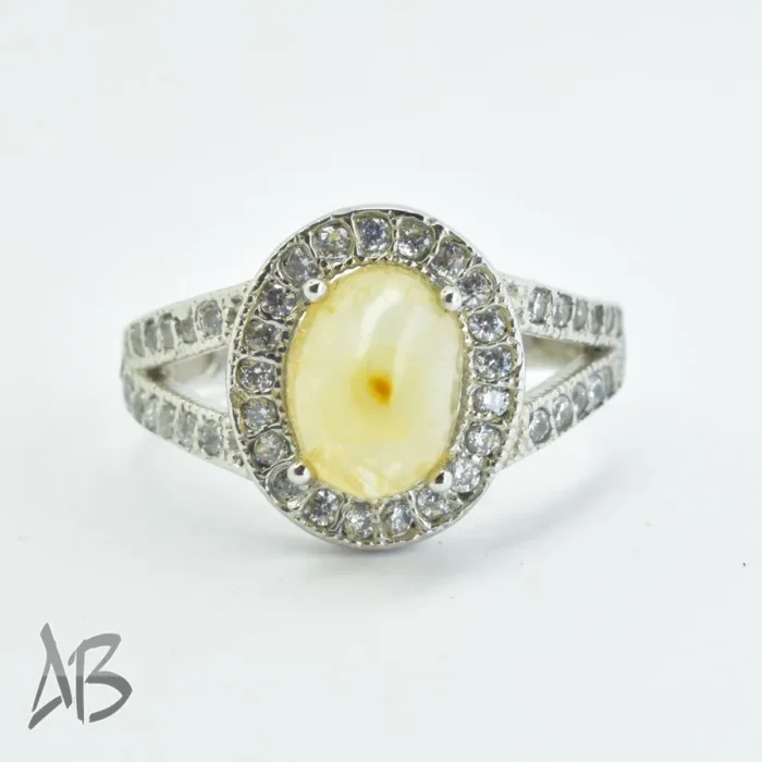 انگشتر نقره زنانه نگین باباقوری چشم نظر عیار 925 یک چشم و جذاب کد 699 - Image 6