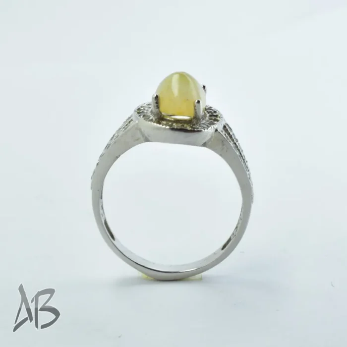 انگشتر نقره زنانه نگین باباقوری چشم نظر عیار 925 یک چشم و جذاب کد 699 - Image 8