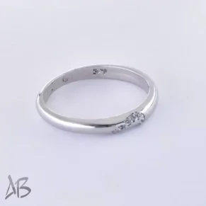 حلقه نقره با نگین ریز