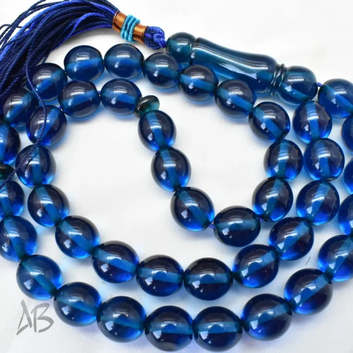 تسبیح سندلوس اصل بودار 43 دانه بیضی بسیار خوشرنگ کد 1184 - Image 10