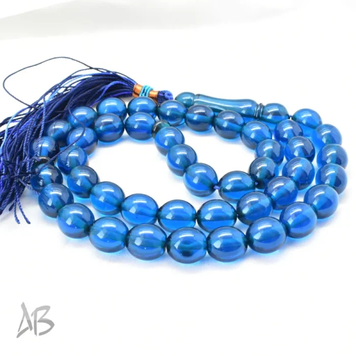 تسبیح سندلوس اصل بودار 43 دانه بیضی بسیار خوشرنگ کد 1184 - Image 7