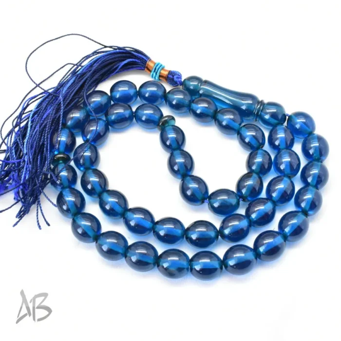 تسبیح سندلوس اصل بودار 43 دانه بیضی بسیار خوشرنگ کد 1184 - Image 6