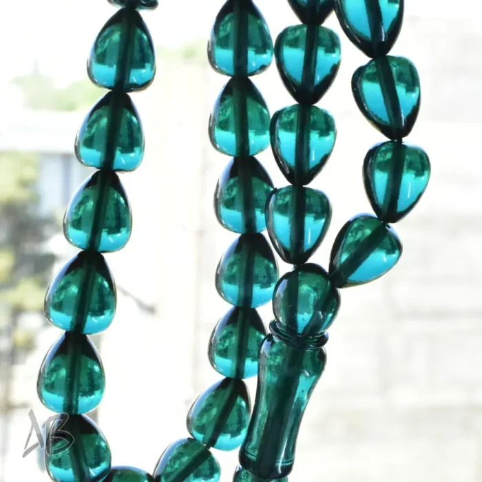 تسبیح سندلوس اصل بودار 43 دانه تراش اشکی خوشدست و خوشرنگ کد 1186 - Image 10