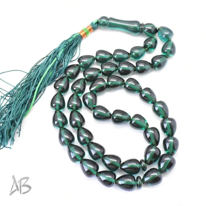 تسبیح سندلوس اصل بودار 43 دانه تراش اشکی خوشدست و خوشرنگ کد 1186 - Image 5