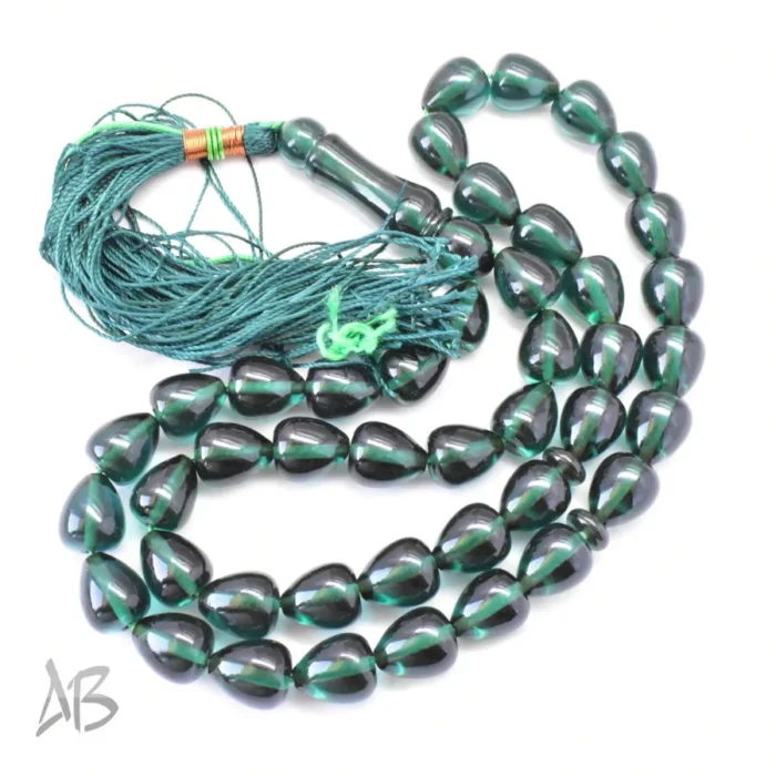 تسبیح سندلوس اصل بودار 43 دانه تراش اشکی خوشدست و خوشرنگ کد 1186 - Image 6