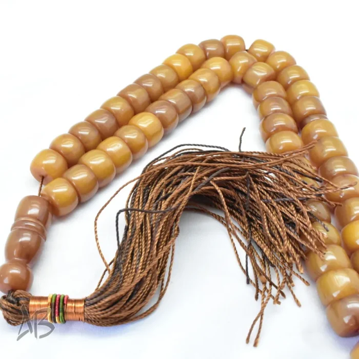 تسبیح سندلوس 51 دانه اصل بودار تراش قیچی کد 1187 آقابزرگ - Image 6