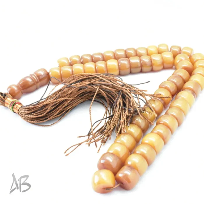 تسبیح سندلوس 51 دانه اصل بودار تراش قیچی کد 1187 آقابزرگ - Image 7