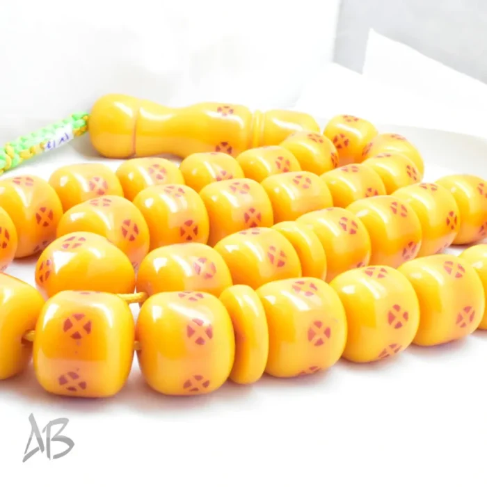 تسبیح سندلوس بودار 33 دانه اصل داغ‌دار کد 1188 کپسولی درشت و سنگین - Image 6