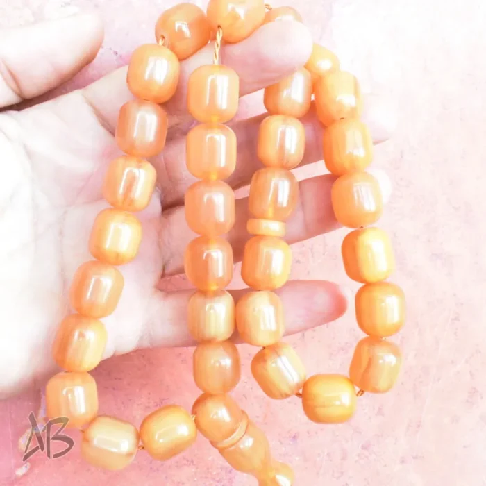 تسبیح سندلوس بودار 33 دانه اصل کد 1189 استوانه‌ای خوشدست آقابزرگ - Image 6