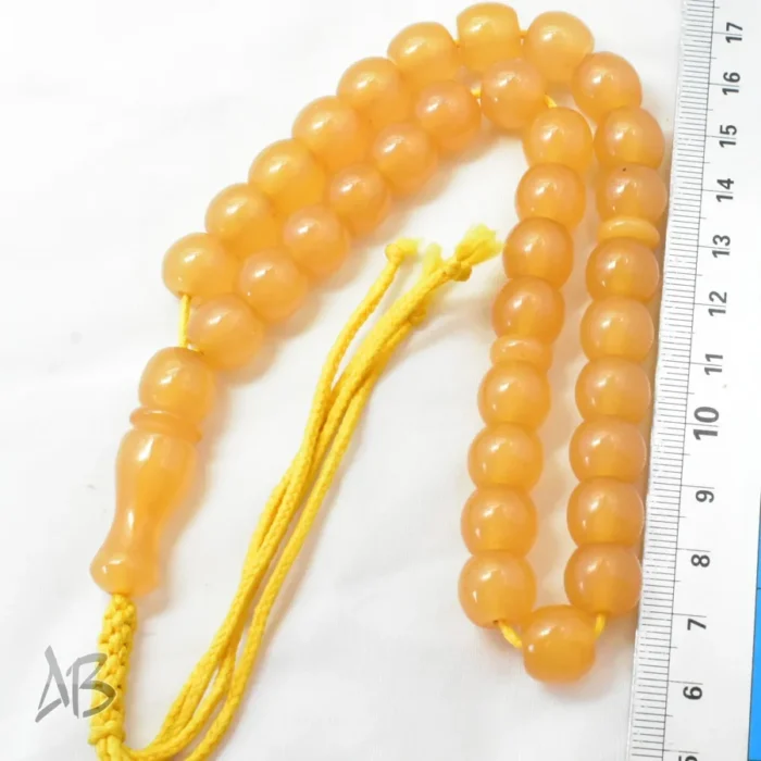 تسبیح سندلوس 33 دانه کد 1192 بودار تراش قیچی منگوله بافت - Image 4