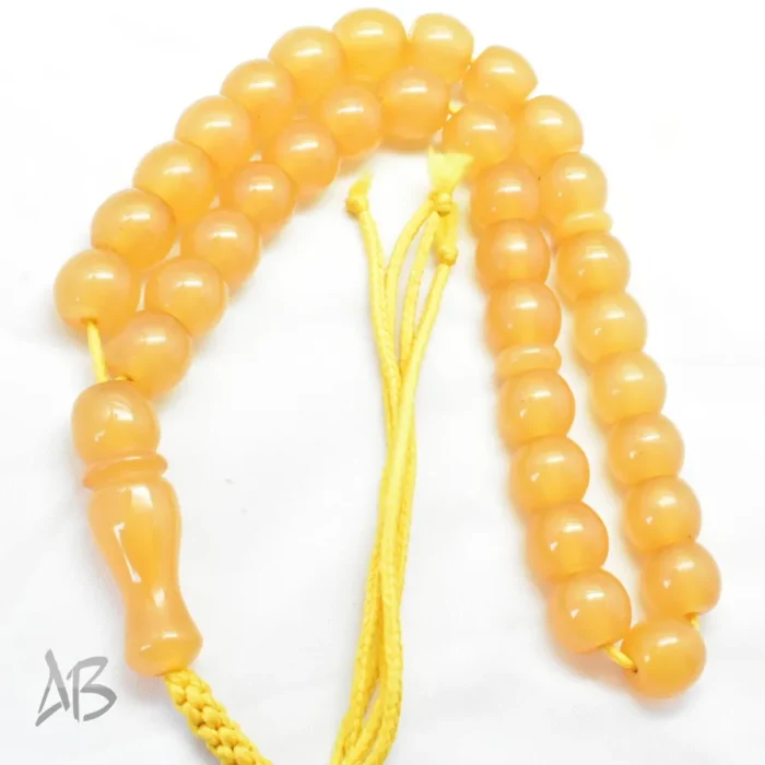 تسبیح سندلوس 33 دانه کد 1192 بودار تراش قیچی منگوله بافت - Image 6