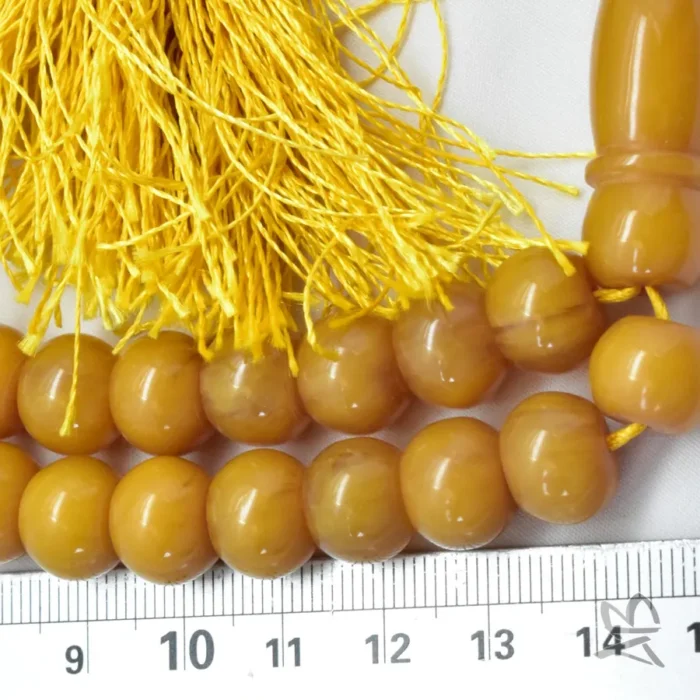 تسبیح سندلوس 33 دانه بودار چرتکه‌ای قیچی‌برخوشرنگ کد 1195 آقابزرگ - Image 4