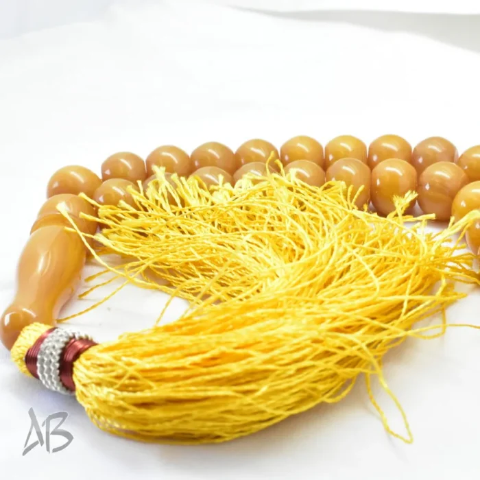 تسبیح سندلوس 33 دانه بودار چرتکه‌ای قیچی‌برخوشرنگ کد 1195 آقابزرگ - Image 7