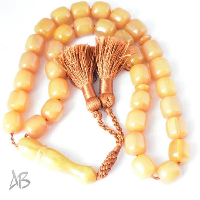 تسبیح سندلوس بودار 33 دانه اصل کد 1197 استوانه‌ای لبه گرد آقابزرگ - Image 5