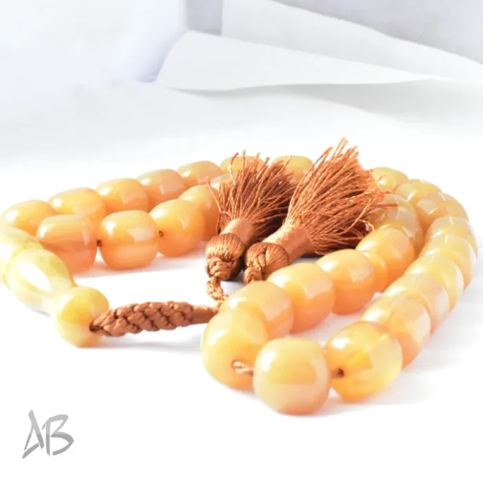 تسبیح سندلوس بودار 33 دانه اصل کد 1197 استوانه‌ای لبه گرد آقابزرگ - Image 7