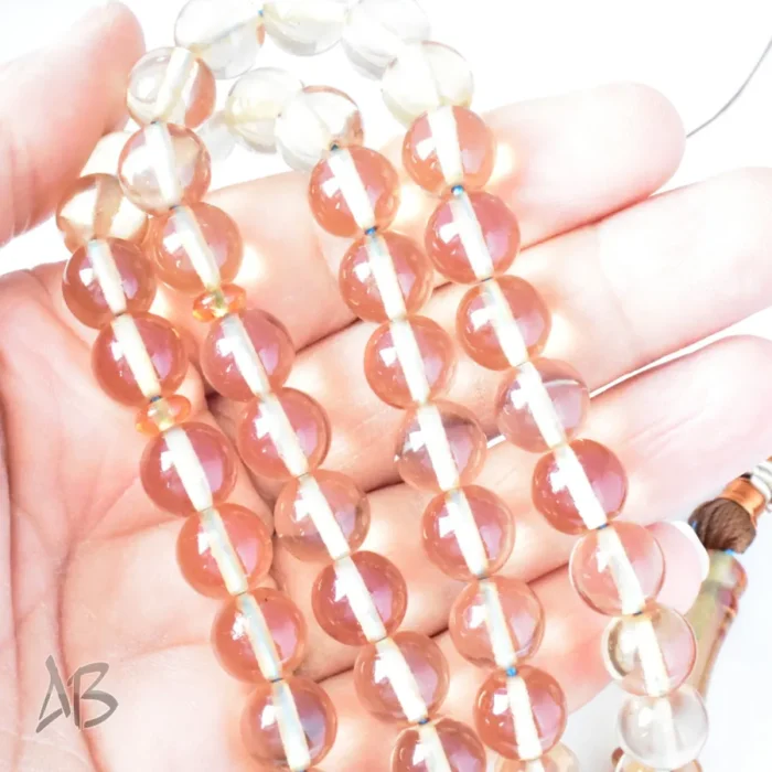 تسبیح سندلوس 51 دانه اصل بودار گرد سایز 10 کد 1198 آقابزرگ - Image 3