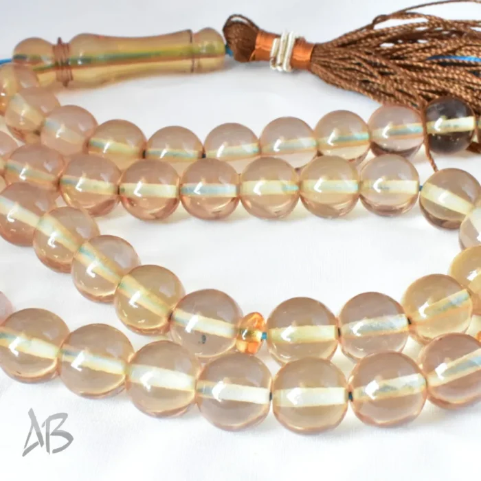 تسبیح سندلوس 51 دانه اصل بودار گرد سایز 10 کد 1198 آقابزرگ - Image 5