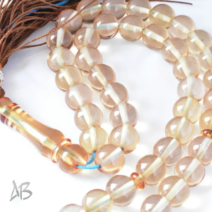 تسبیح سندلوس 51 دانه اصل بودار گرد سایز 10 کد 1198 آقابزرگ - Image 9