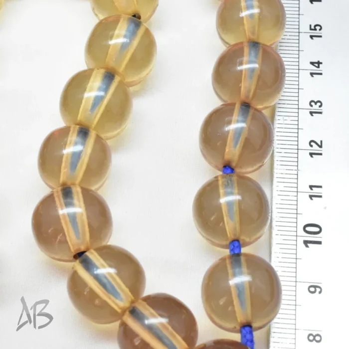 تسبیح سندلوس 33 دانه بودار تراش مرغوب کردستان سایز 15 در 17 کد 1206 آقابزرگ - Image 3