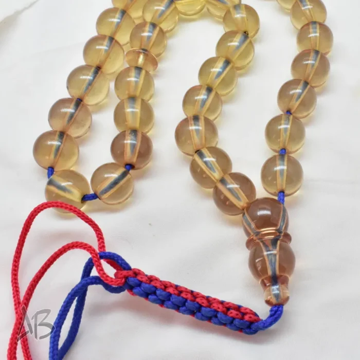 تسبیح سندلوس 33 دانه بودار تراش مرغوب کردستان سایز 15 در 17 کد 1206 آقابزرگ - Image 4