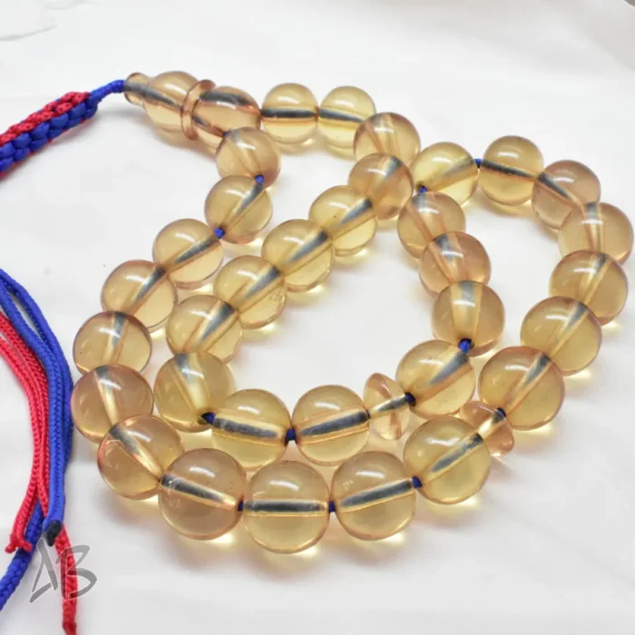 تسبیح سندلوس 33 دانه بودار تراش مرغوب کردستان سایز 15 در 17 کد 1206 آقابزرگ - Image 8