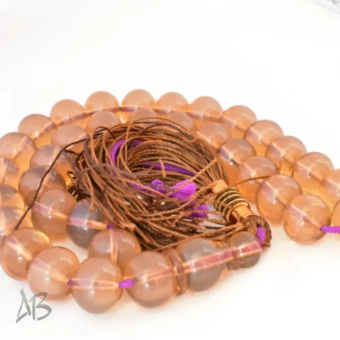 تسبیح سندلوس 33 دانه اصل بودار کد 1207 تراش شلغمی تراش مرغوب کردستان سایز 12 در 14 - Image 5