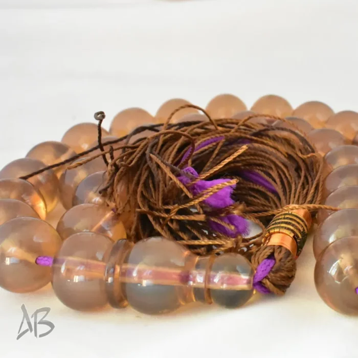 تسبیح سندلوس 33 دانه اصل بودار کد 1207 تراش شلغمی تراش مرغوب کردستان سایز 12 در 14 - Image 9