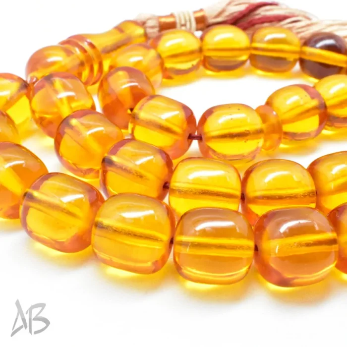 تسبیح سندلوس بودار 33 دانه اصل کد 1209 استوانه‌ای خوشرنگ آقابزرگ - Image 5