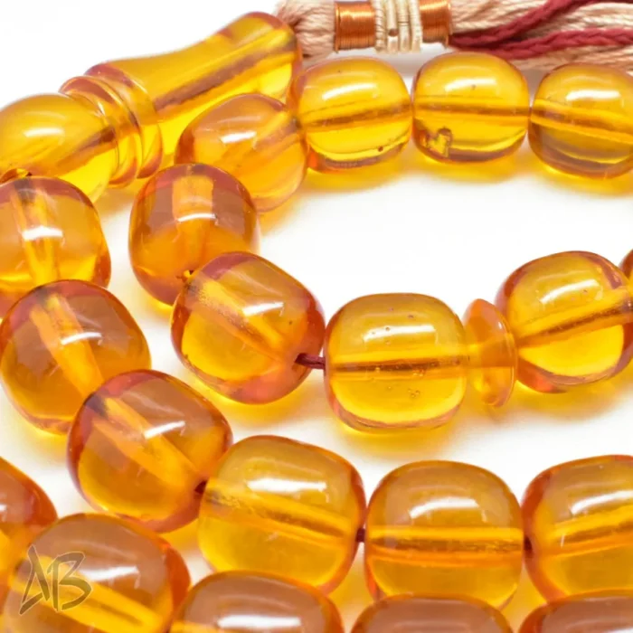 تسبیح سندلوس بودار 33 دانه اصل کد 1209 استوانه‌ای خوشرنگ آقابزرگ - Image 6