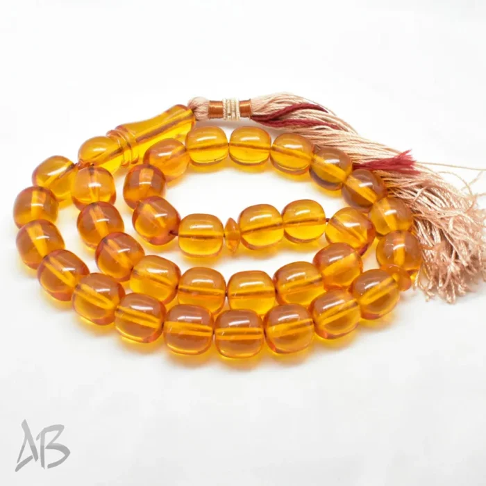 تسبیح سندلوس بودار 33 دانه اصل کد 1209 استوانه‌ای خوشرنگ آقابزرگ - Image 8