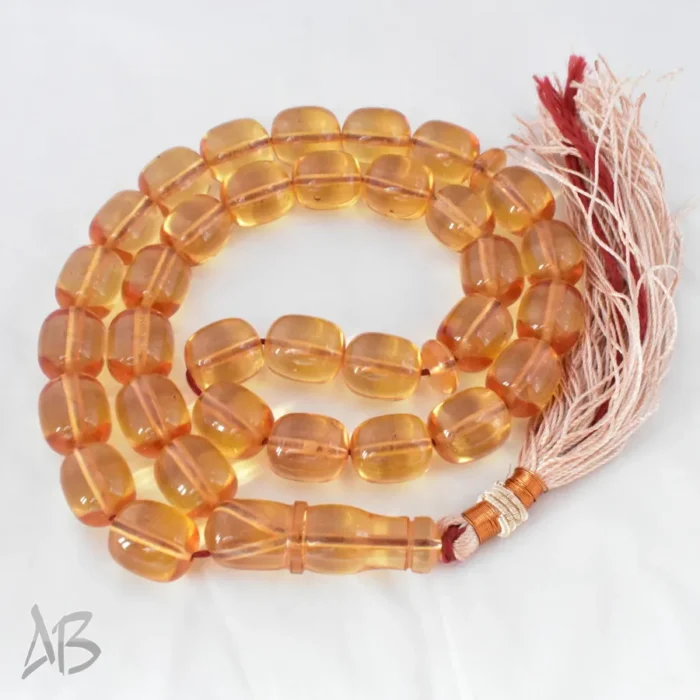 تسبیح سندلوس بودار 33 دانه اصل کد 1210 استوانه‌ای خوش‌تراش سایز 14 در 15 آقابزرگ - Image 4