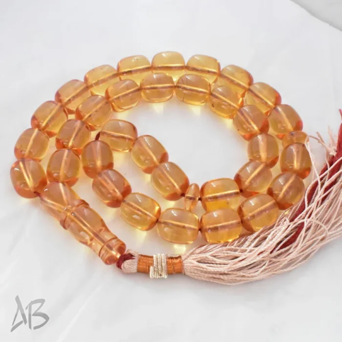 تسبیح سندلوس بودار 33 دانه اصل کد 1210 استوانه‌ای خوش‌تراش سایز 14 در 15 آقابزرگ - Image 5