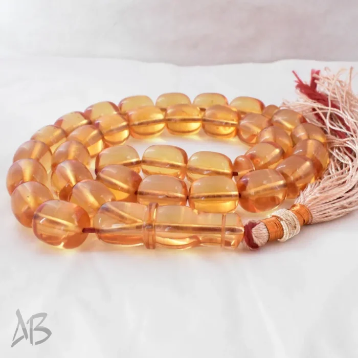 تسبیح سندلوس بودار 33 دانه اصل کد 1210 استوانه‌ای خوش‌تراش سایز 14 در 15 آقابزرگ - Image 7