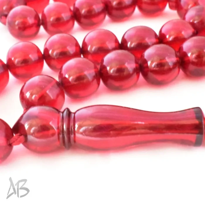 تسبیح سندلوس 33 دانه بودار آلمانی تراش هنگ کنگ سایز 13 کد 1212 آقابزرگ - Image 4