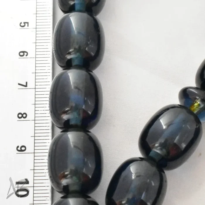 تسبیح سندلوس بودار 33 دانه اصل کد 1215 استوانه‌ای لبه گرد شمش مرغوب آلمانی تراش هنگ کنگ - Image 3