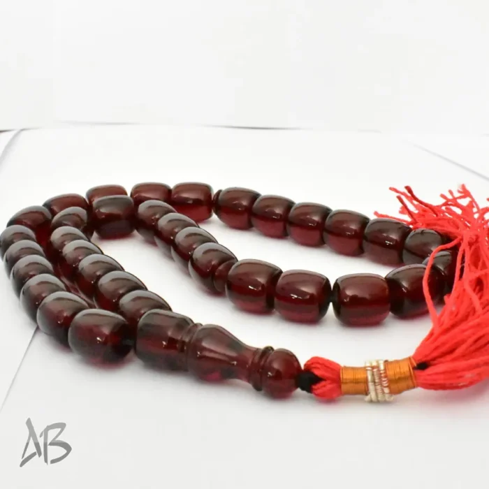 تسبیح سندلوس بودار 33 دانه اصل کد 1217 استوانه‌ای بسیار خوشرنگ سایز 12 - Image 5