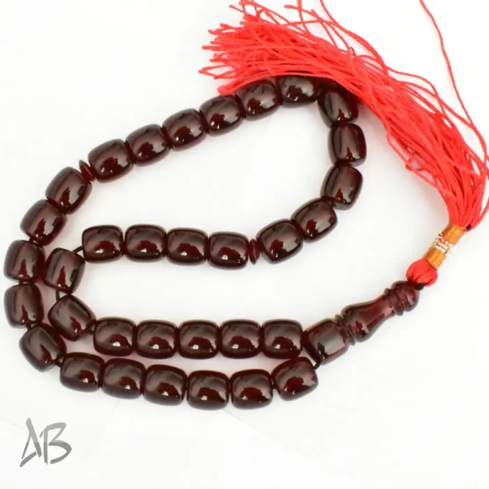 تسبیح سندلوس بودار 33 دانه اصل کد 1217 استوانه‌ای بسیار خوشرنگ سایز 12 - Image 6