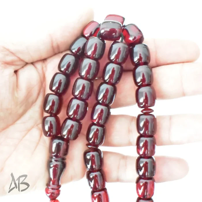 تسبیح سندلوس بودار 33 دانه اصل کد 1217 استوانه‌ای بسیار خوشرنگ سایز 12 - Image 7