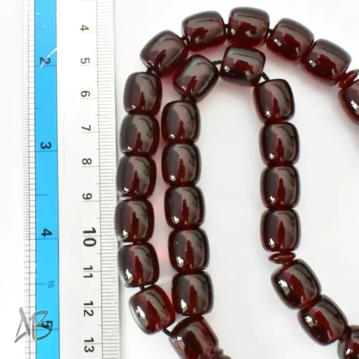 تسبیح سندلوس بودار 33 دانه اصل کد 1217 استوانه‌ای بسیار خوشرنگ سایز 12 - Image 8