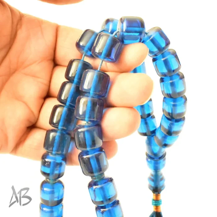 تسبیح سندلوس بودار 35 دانه اصل کد 1219 استوانه‌ای بسیار خوشرنگ سایز 12 در 14 آقابزرگ - Image 3