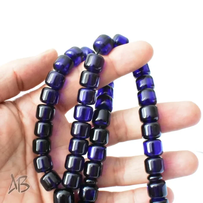 تسبیح سندلوس بودار 53 دانه اصل کد 1221 استوانه‌ای دو پوست خوشرنگ آقابزرگ - Image 3