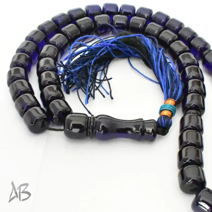 تسبیح سندلوس بودار 53 دانه اصل کد 1221 استوانه‌ای دو پوست خوشرنگ آقابزرگ - Image 7