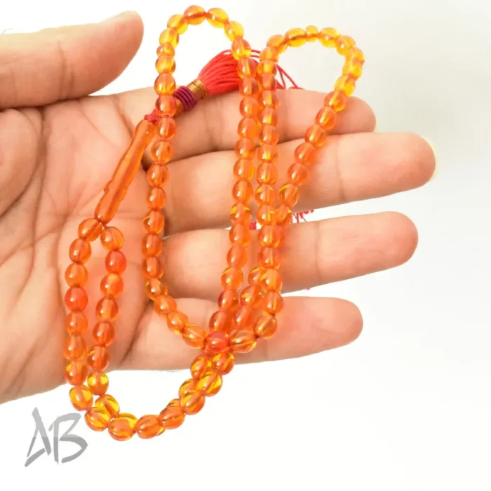 تسبیح سندلوس 100 دانه کد 1229 بودار بیضی سبک 6 در 7 آقابزرگ - Image 3