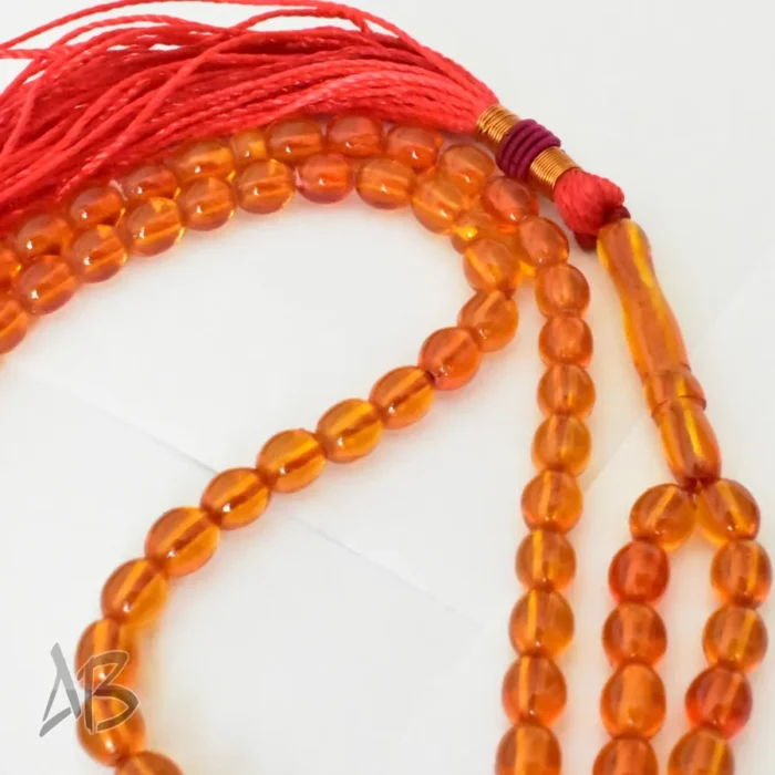 تسبیح سندلوس 100 دانه کد 1229 بودار بیضی سبک 6 در 7 آقابزرگ - Image 5