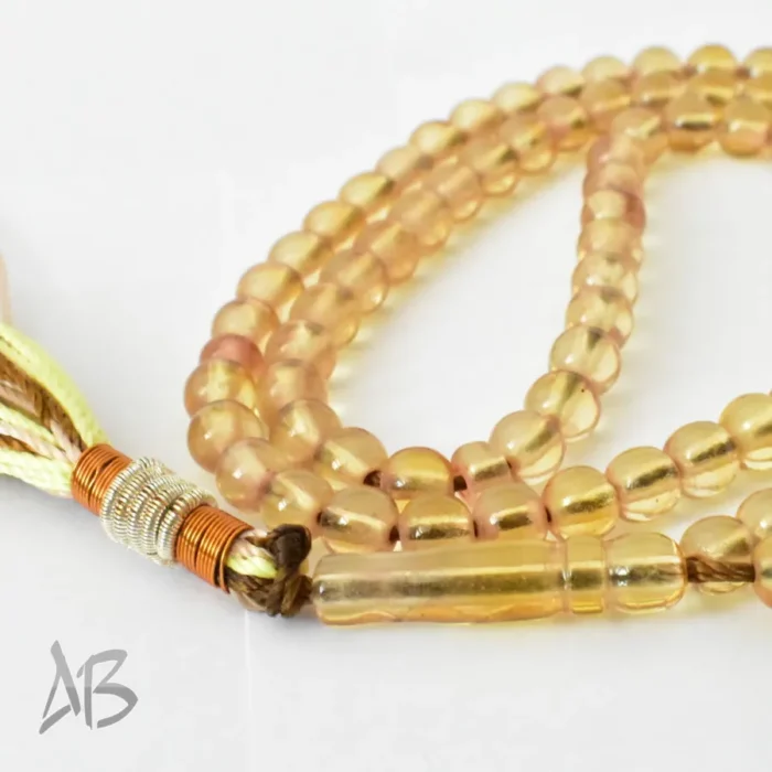 تسبیح سندلوس 100 دانه (101 دانه) کد 1230 بودار ریز گرد سبک سایز 5.5 آقابزرگ - Image 5