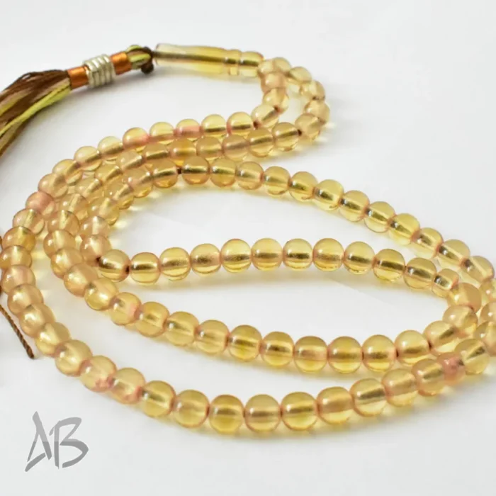 تسبیح سندلوس 100 دانه (101 دانه) کد 1230 بودار ریز گرد سبک سایز 5.5 آقابزرگ - Image 7