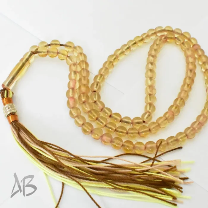 تسبیح سندلوس 100 دانه (101 دانه) کد 1230 بودار ریز گرد سبک سایز 5.5 آقابزرگ - Image 8