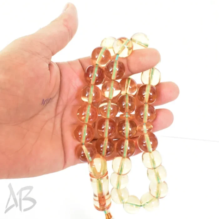 تسبیح سندلوس 33 دانه بودار گرد شماره 15 خوشرنگ و خوش دست کد 1244 آقابزرگ - Image 3