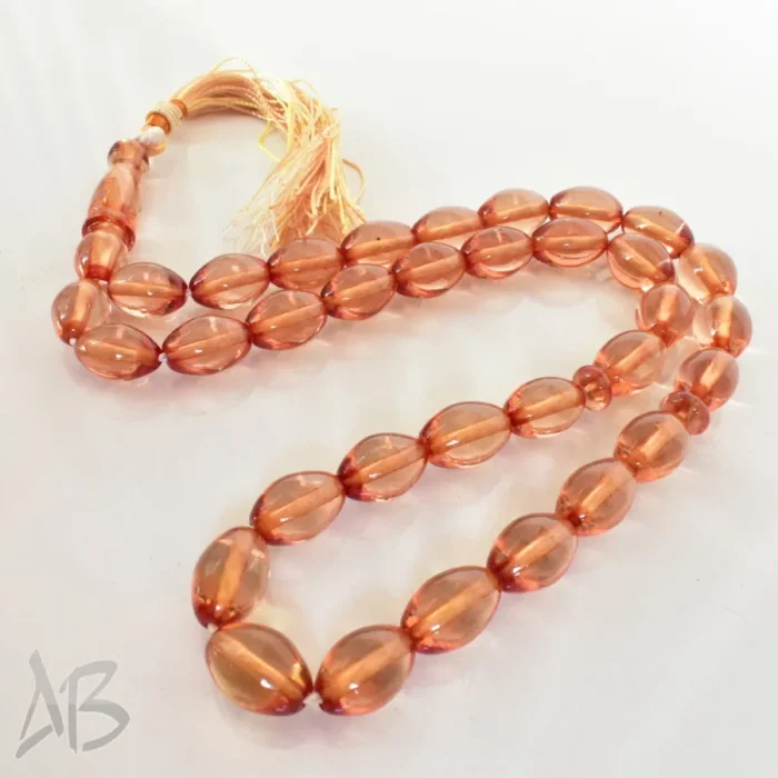 تسبیح سندلوس 33 دانه بودار تراش گندمی زیبا شماره 11 در 16 کد 1246 آقابزرگ - Image 7