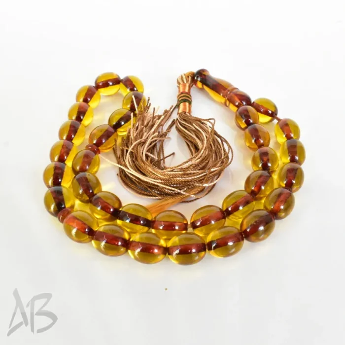 تسبیح سندلوس 33 دانه اصل کد 1249 بودار تراش بیضی تورنگ مشکی بسیار جذاب آقابزرگ - Image 8